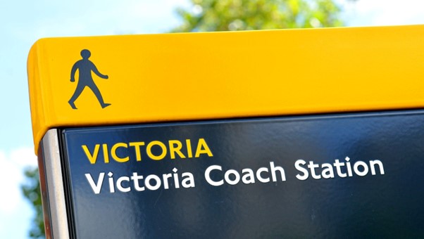 Victoria Coach Station Sign